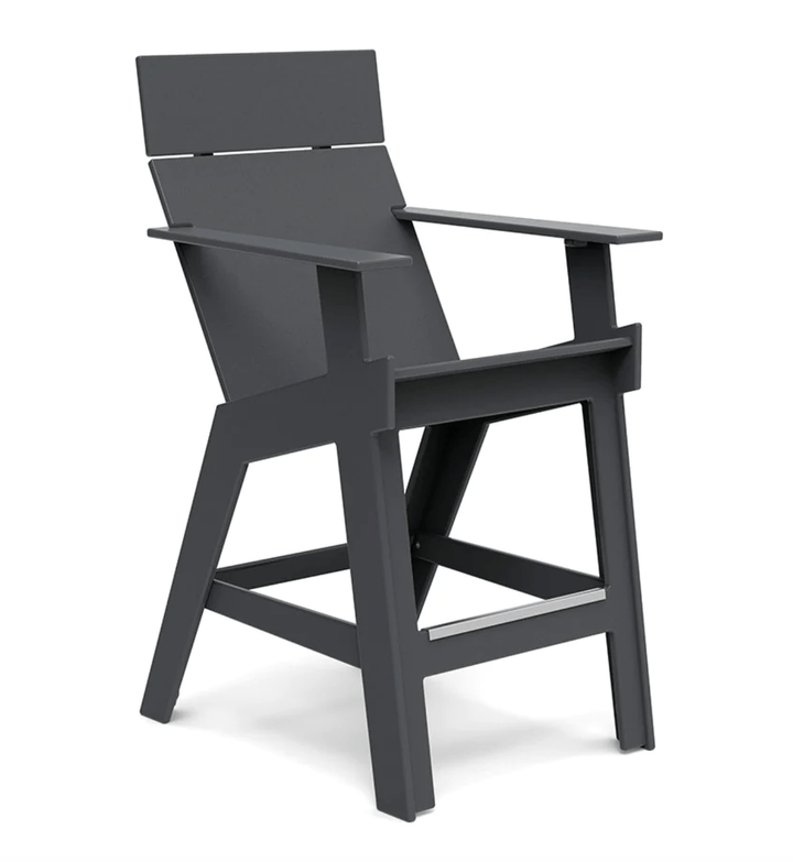 Lollygagger Hi - Rise Chair - Loll Designs - Outdoor Furniture - Charcoal Grey - HORNE