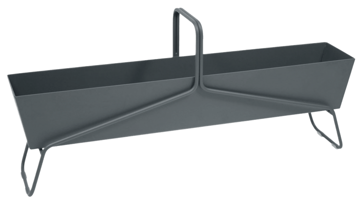Long Basket Planter - Fermob - Outdoor Furniture - Storm Grey - HORNE