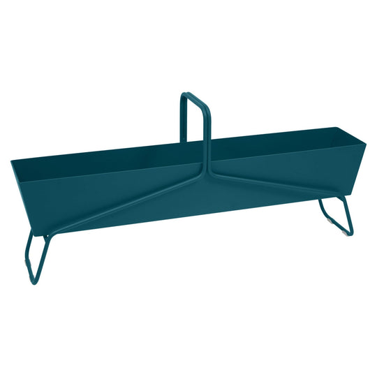 Long Basket Planter - Fermob - Outdoor Furniture - Acapulco Blue - HORNE