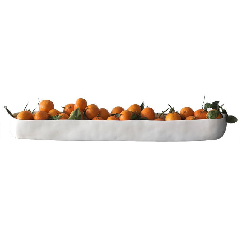 Cuadrado Long Centerpiece Bowl - Tina Frey - Serveware - White - HORNE