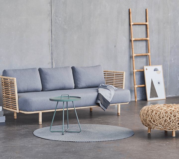 Loop Footstool - Cane Line - Stools + Benches + Ottomans - Natural - HORNE