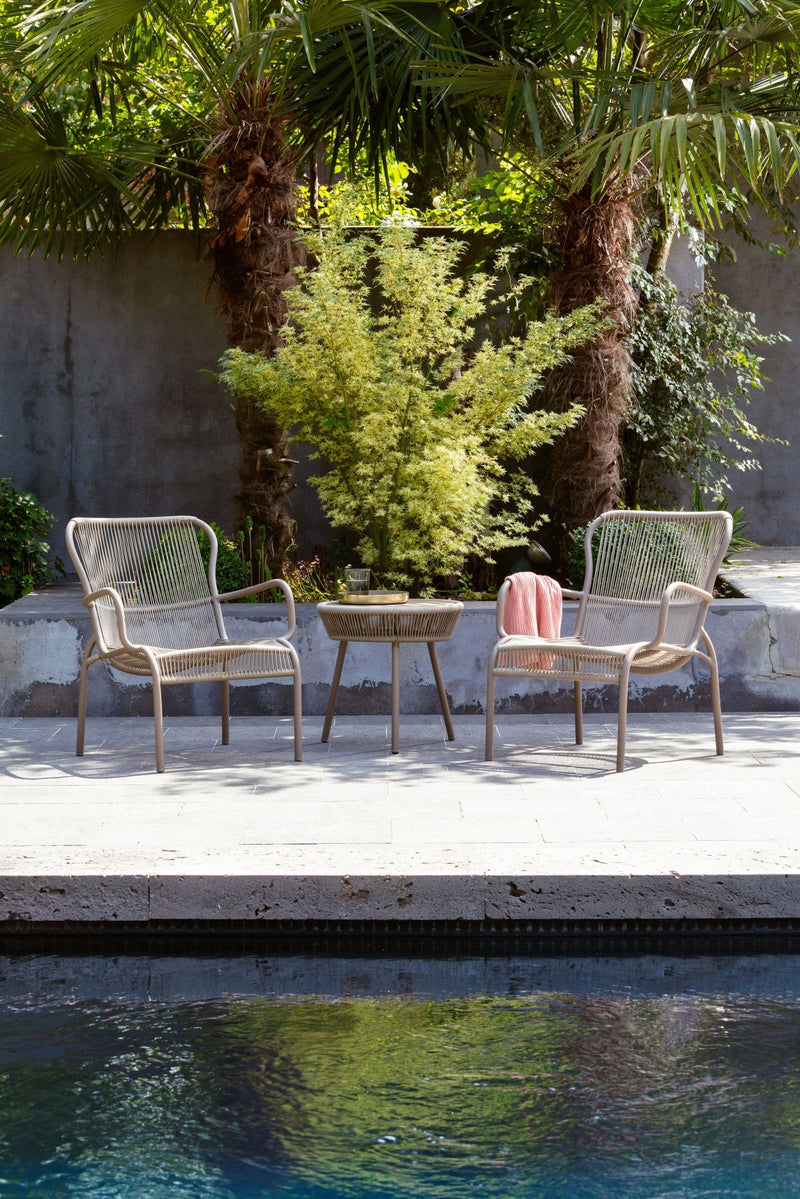 Loop Side Table - Vincent Sheppard - Outdoor Furniture - Taupe - HORNE