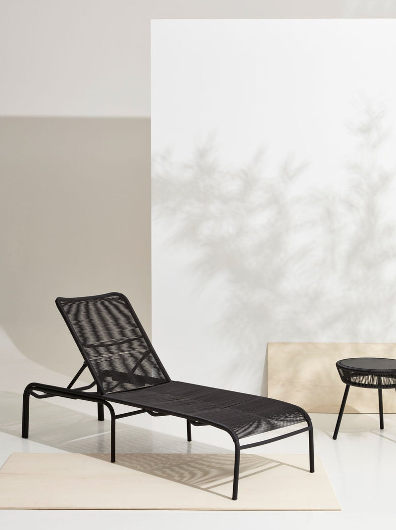 Loop Sunlounger - Vincent Sheppard - Outdoor Furniture - Black - HORNE