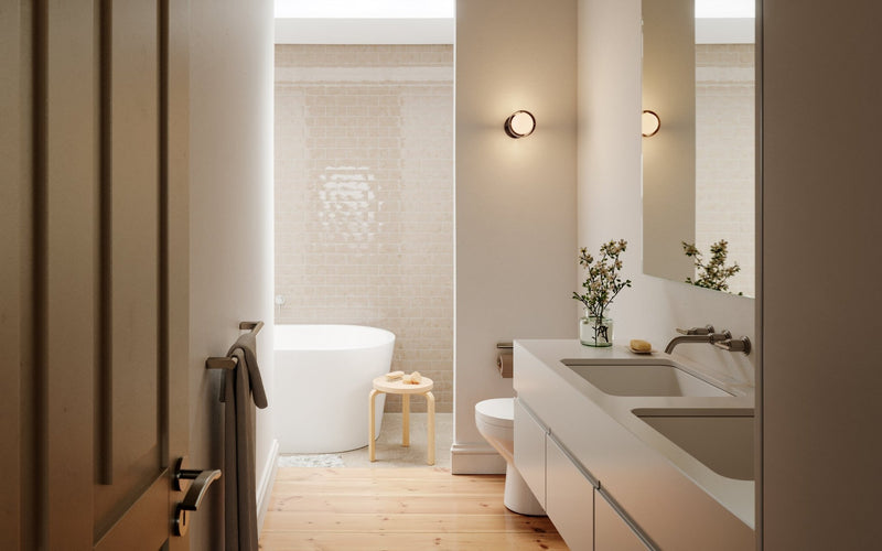 Loop Wall Light w/ Sphere III Bulb - Tala - Dark Grey - HORNE