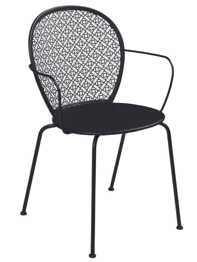 Lorette Armchair - Set of 2 - Fermob - Outdoor Furniture - Liquorice - HORNE