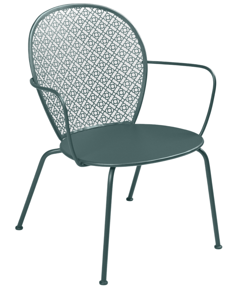 Lorette Low Armchair - Set of 2 - Fermob - Outdoor Furniture - Black Cherry - HORNE