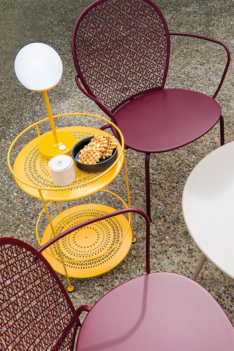 Lorette Low Armchair - Set of 2 - Fermob - Outdoor Furniture - Black Cherry - HORNE