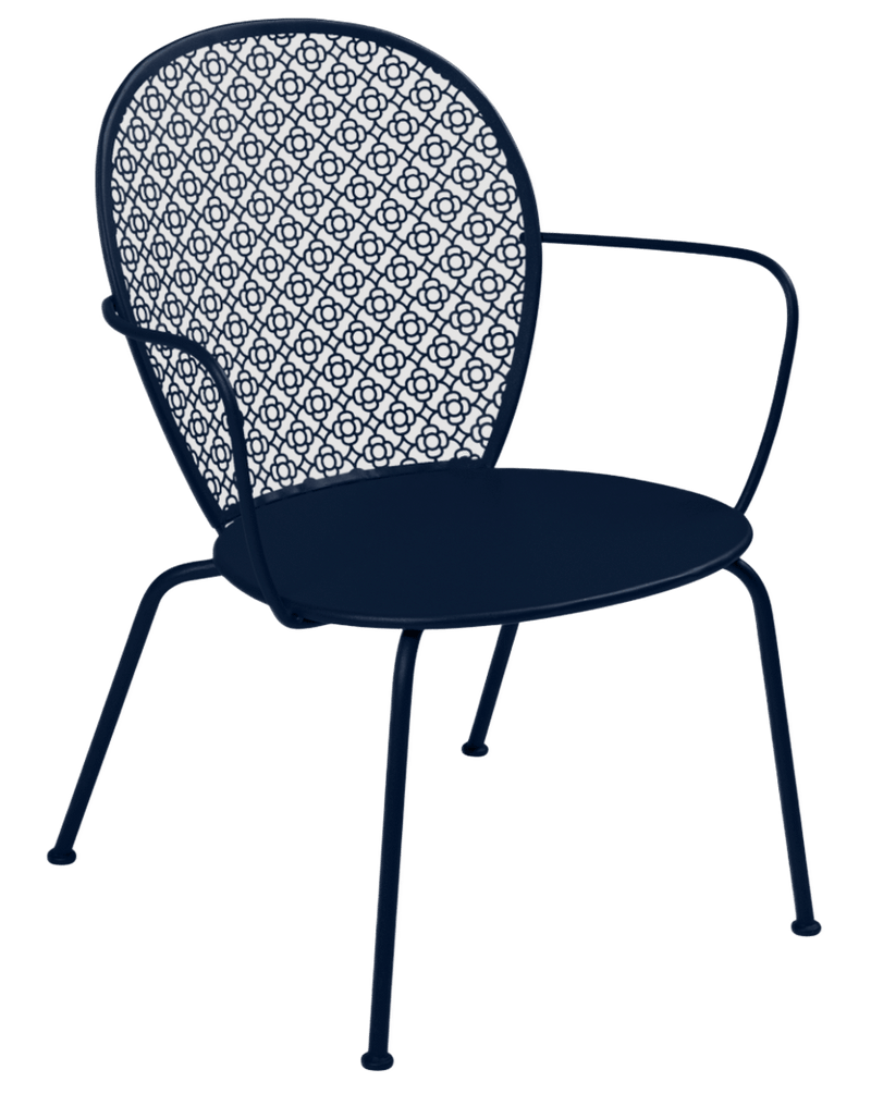 Lorette Low Armchair - Set of 2 - Fermob - Outdoor Furniture - Black Cherry - HORNE