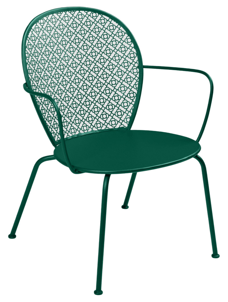 Lorette Low Armchair - Set of 2 - Fermob - Outdoor Furniture - Black Cherry - HORNE