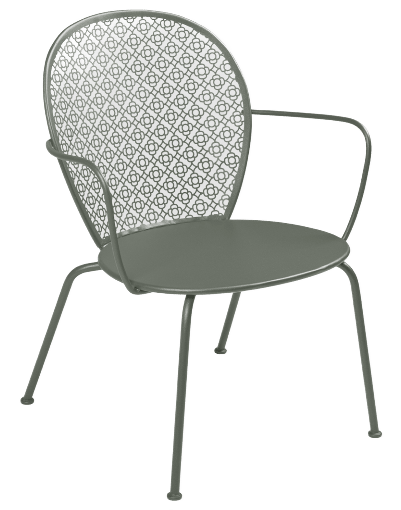 Lorette Low Armchair - Set of 2 - Fermob - Outdoor Furniture - Black Cherry - HORNE