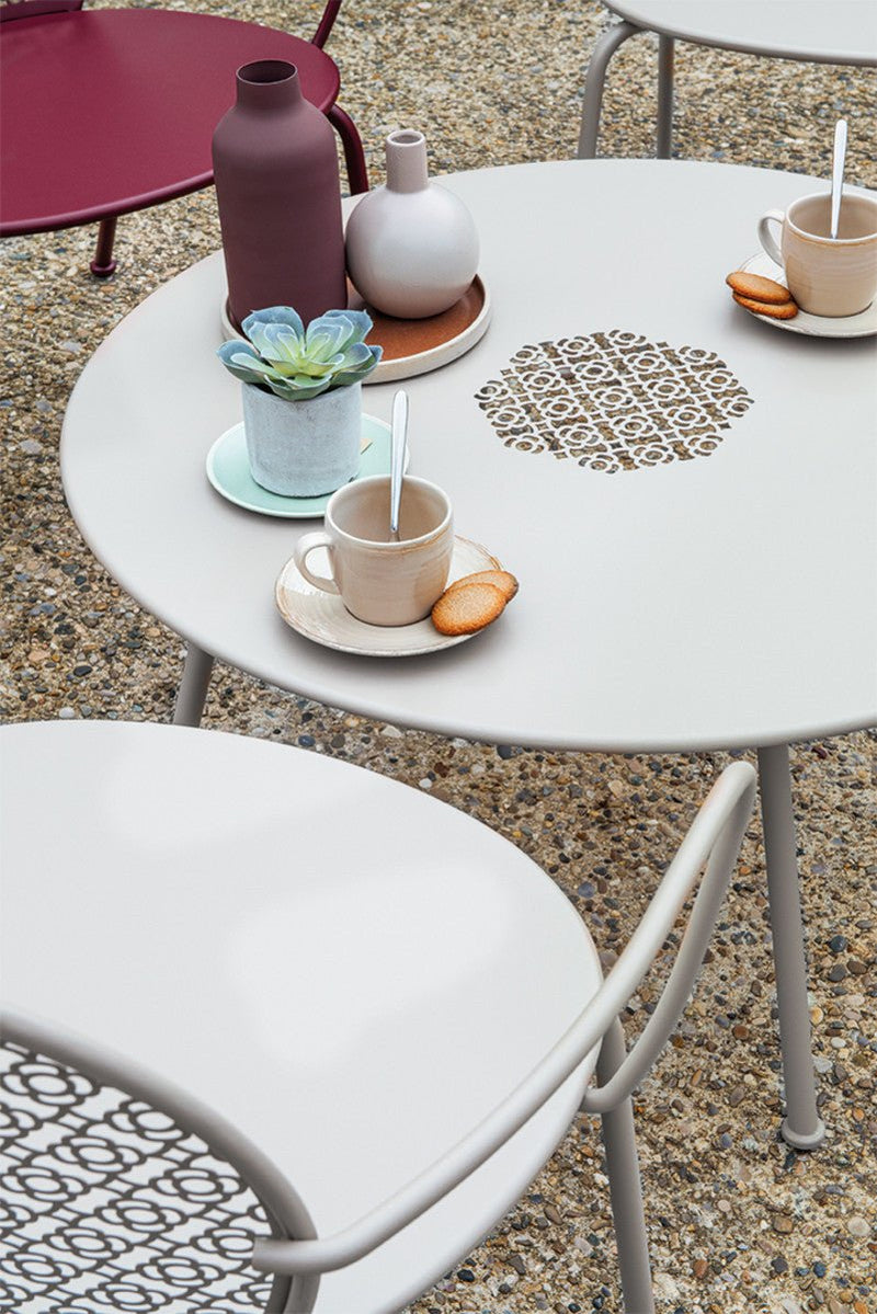 Lorette Low Table - Fermob - Outdoor Furniture - Lapilli Grey - HORNE