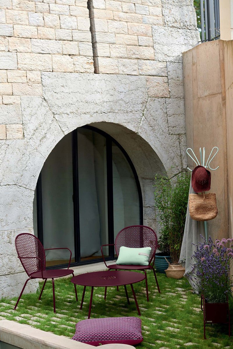 Lorette Low Table - Fermob - Outdoor Furniture - Lapilli Grey - HORNE