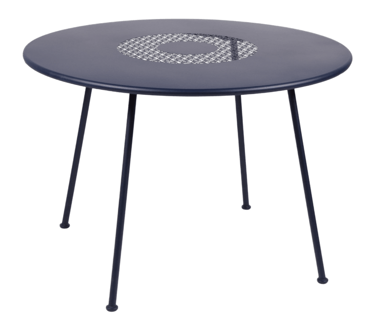 Lorette Round Table 43" - Fermob - Outdoor Furniture - Deep Blue - HORNE