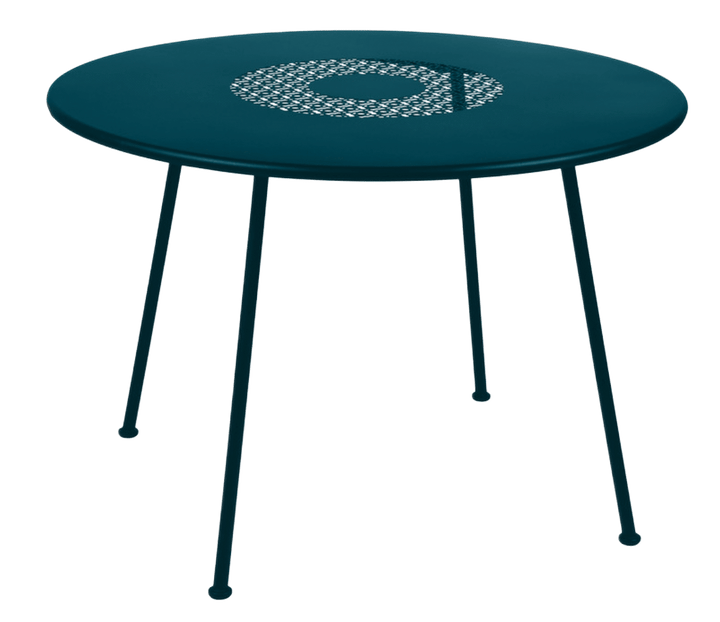 Lorette Round Table 43" - Fermob - Outdoor Furniture - Acapulco Blue - HORNE