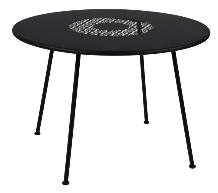 Lorette Round Table 43" - Fermob - Outdoor Furniture - Liquorice - HORNE
