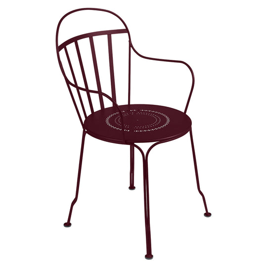 Louvre Armchair - Set of 2 - Fermob - Outdoor Furniture - Black Cherry - HORNE