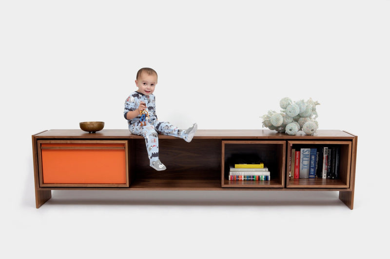 Low Unit - Artless - Sideboards + Cabinets - Medium - Orange Lacquer - HORNE