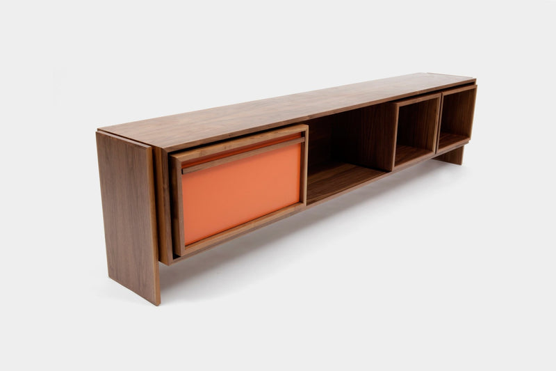 Low Unit - Artless - Sideboards + Cabinets - Medium - Orange Lacquer - HORNE