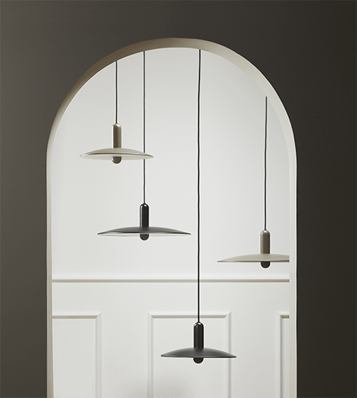 LU Pendant - Woud - Pendants - Small + Taupe - HORNE