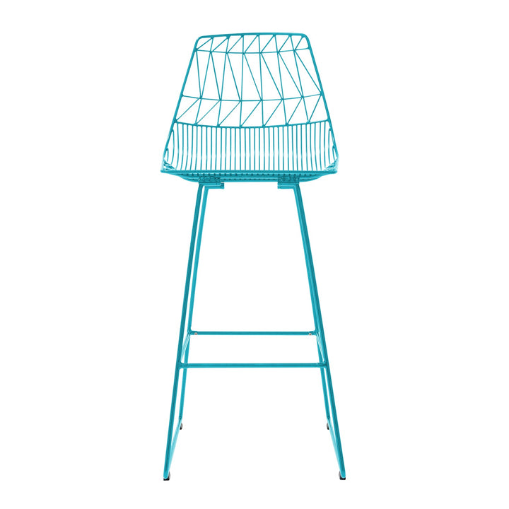 Lucy Bar Stool - Set of 2 - Bend Goods - Outdoor Furniture - Peacock Blue - HORNE