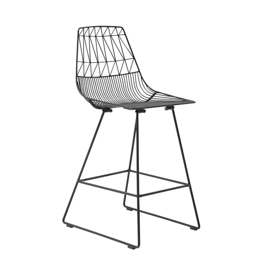Lucy Counter Stool - Set of 2 - Bend Goods - Outdoor Furniture - Black - HORNE