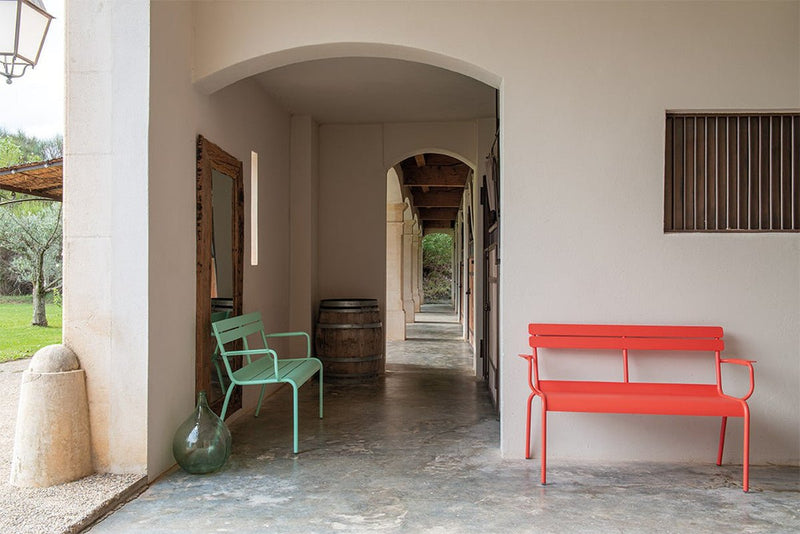 Luxembourg 2 - Seater Garden Bench - Fermob - Outdoor Furniture - Acapulco Blue - HORNE