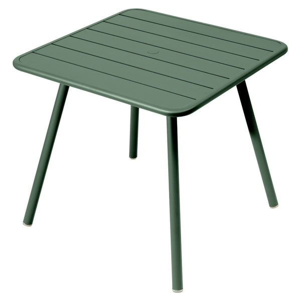 Luxembourg 4 Leg Square Table - 32" x 32" - Fermob - Outdoor Furniture - Cedar Green - HORNE