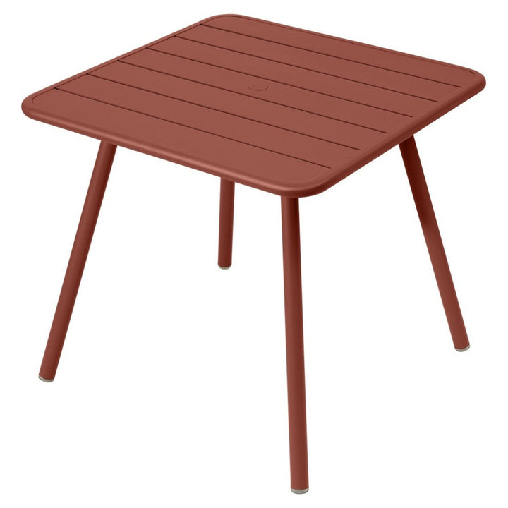 Luxembourg 4 Leg Square Table - 32" x 32" - Fermob - Outdoor Furniture - Red Ochre - HORNE