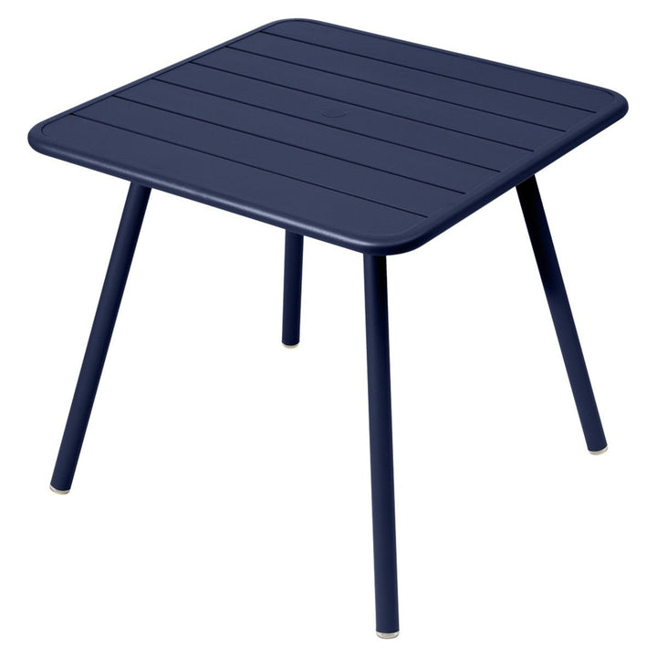 Luxembourg 4 Leg Square Table - 32" x 32" - Fermob - Outdoor Furniture - Deep Blue - HORNE