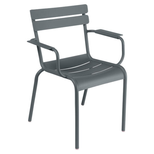 Luxembourg Arm Chair - Set of 4 - Fermob - Outdoor Furniture - Storm Grey - HORNE