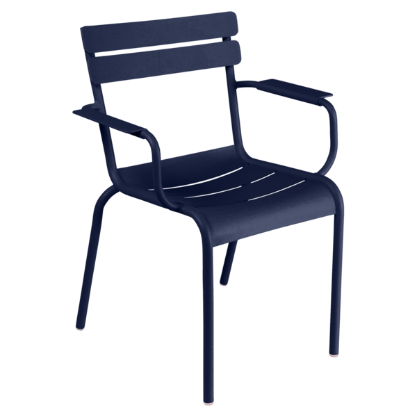 Luxembourg Arm Chair - Set of 4 - Fermob - Outdoor Furniture - Deep Blue - HORNE