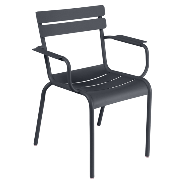 Luxembourg Arm Chair - Set of 4 - Fermob - Outdoor Furniture - Anthracite - HORNE