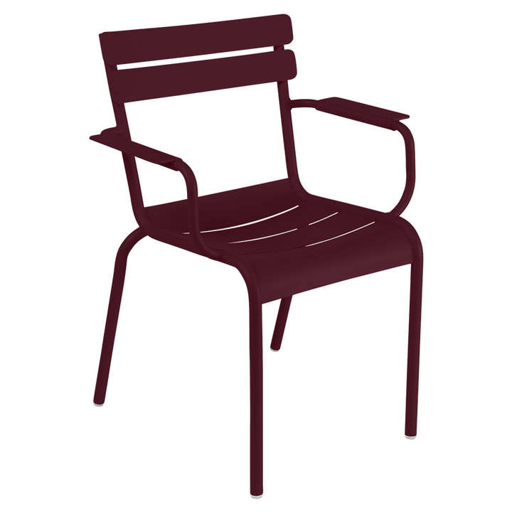 Luxembourg Arm Chair - Set of 4 - Fermob - Outdoor Furniture - Black Cherry - HORNE