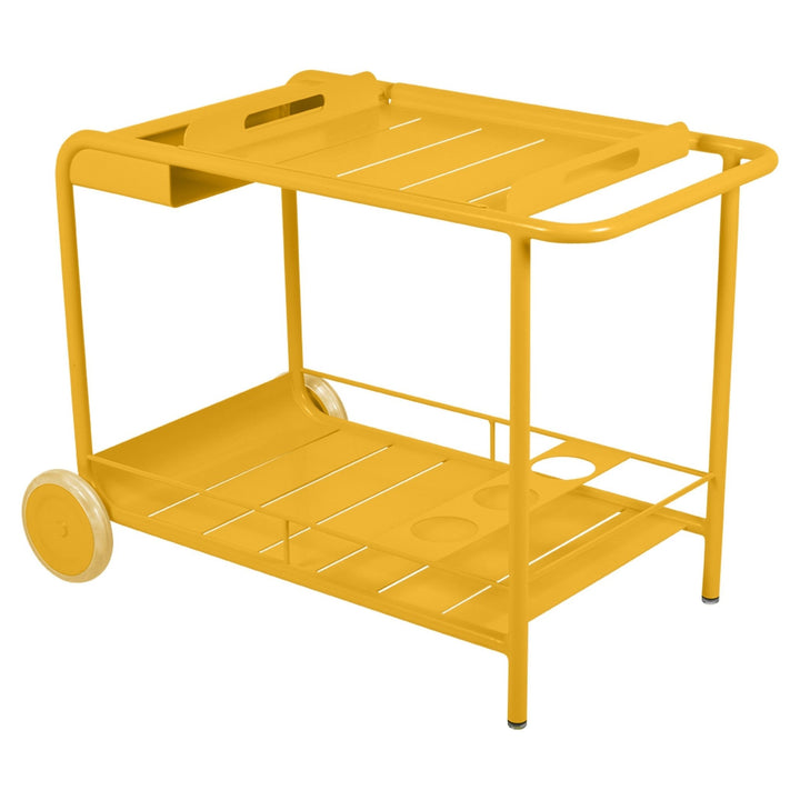 Luxembourg Bar Cart w/ Wheels - Fermob - Outdoor Furniture - Honey Textured - HORNE