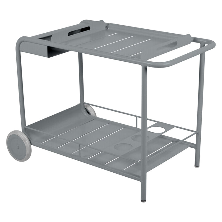 Luxembourg Bar Cart w/ Wheels - Fermob - Outdoor Furniture - Lapilli Grey - HORNE