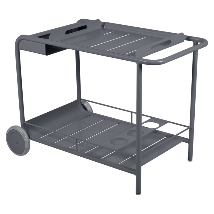 Luxembourg Bar Cart w/ Wheels - Fermob - Outdoor Furniture - Anthracite - HORNE
