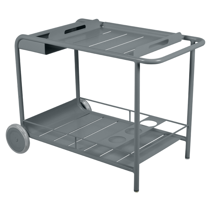 Luxembourg Bar Cart w/ Wheels - Fermob - Outdoor Furniture - Storm Grey - HORNE