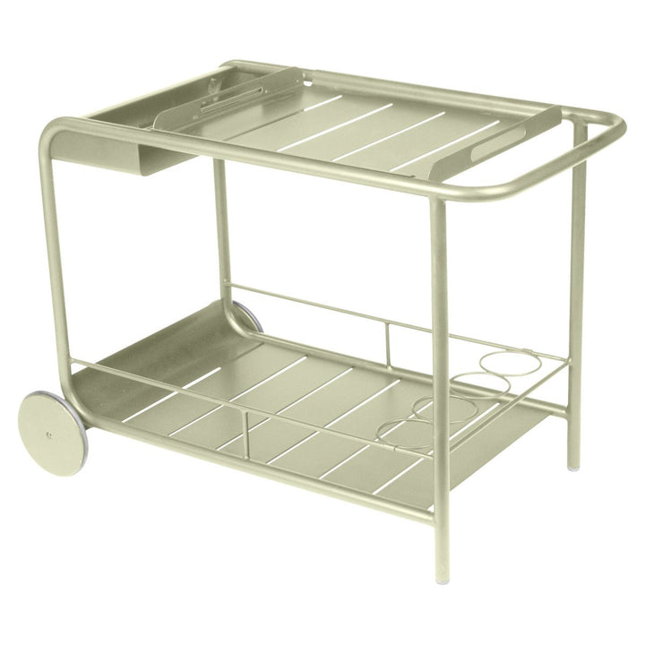 Luxembourg Bar Cart w/ Wheels - Fermob - Outdoor Furniture - Willow Green - HORNE