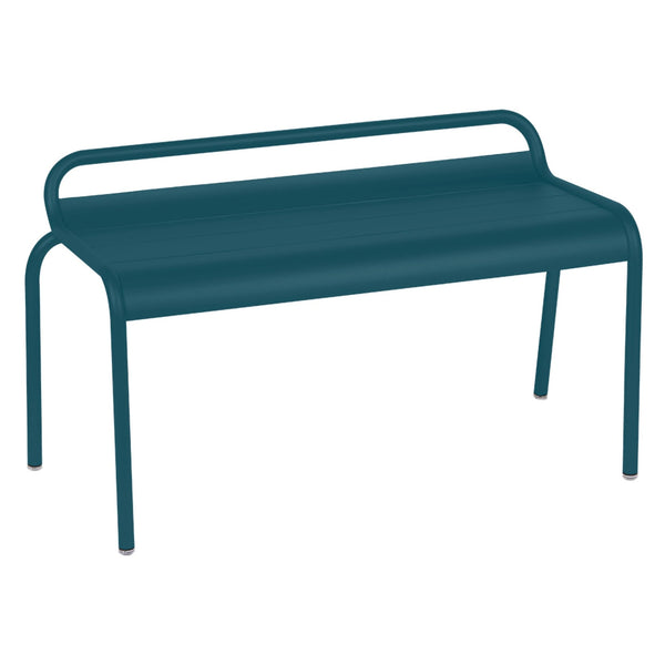 Luxembourg Compact Bench - Fermob - Outdoor Furniture - Acapulco Blue - HORNE