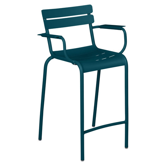 Luxembourg High Armchair - Set of 2 - Fermob - Outdoor Furniture - Acapulco Blue - HORNE