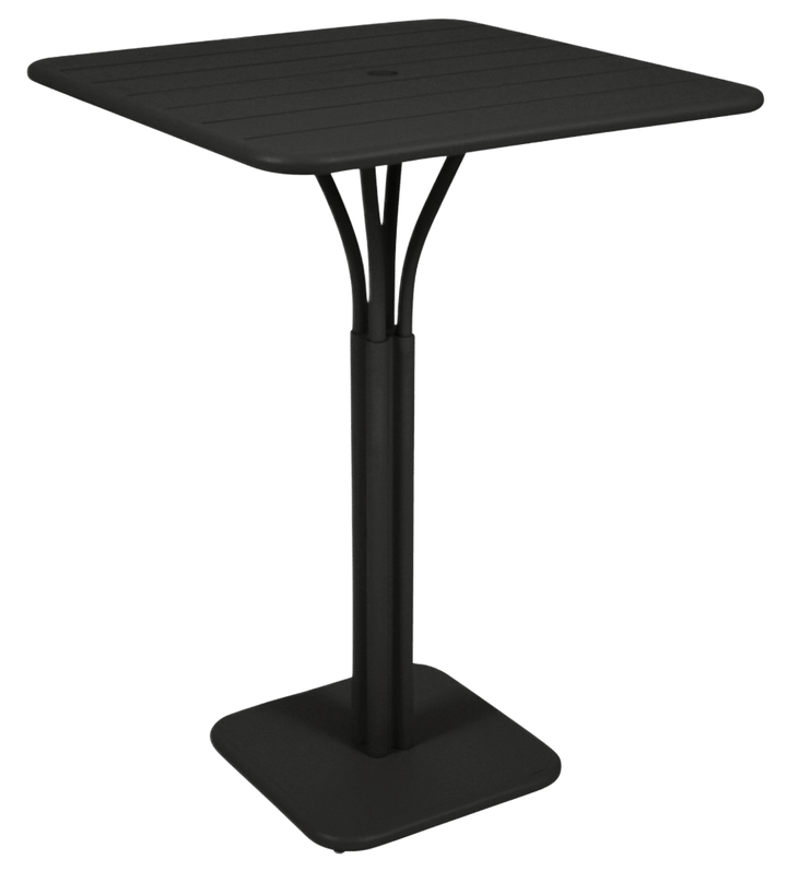 Luxembourg High Pedestal Table 32" x 32" - Fermob - Outdoor Furniture - Liquorice - HORNE