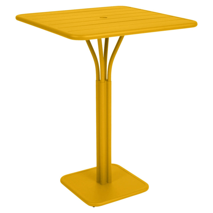 Luxembourg High Pedestal Table 32" x 32" - Fermob - Outdoor Furniture - Honey Textured - HORNE