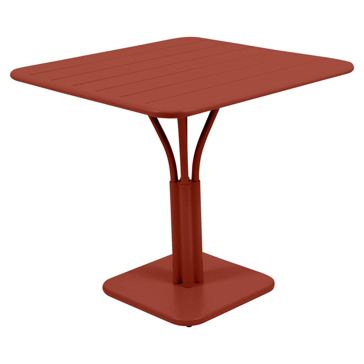 Luxembourg High Pedestal Table 32" x 32" - Fermob - Outdoor Furniture - Red Ochre - HORNE