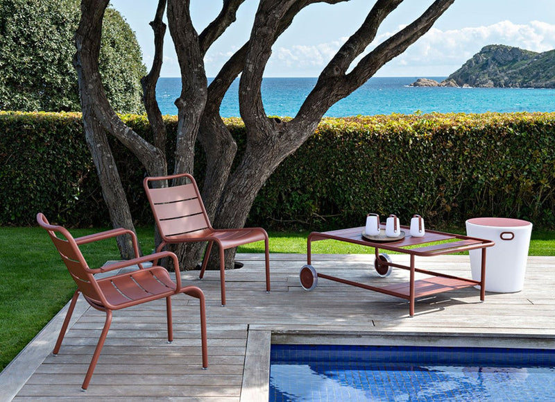 Luxembourg Lounge Chair - Set of 2 - Fermob - Outdoor Furniture - Black Cherry - HORNE