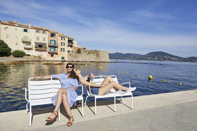 Luxembourg Low Armchair Duo - Fermob - Outdoor Furniture - Black Cherry - HORNE