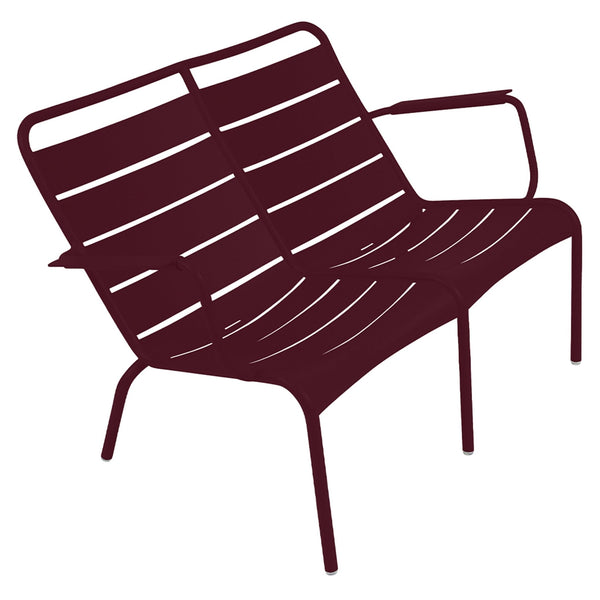 Luxembourg Low Armchair Duo - Fermob - Outdoor Furniture - Black Cherry - HORNE