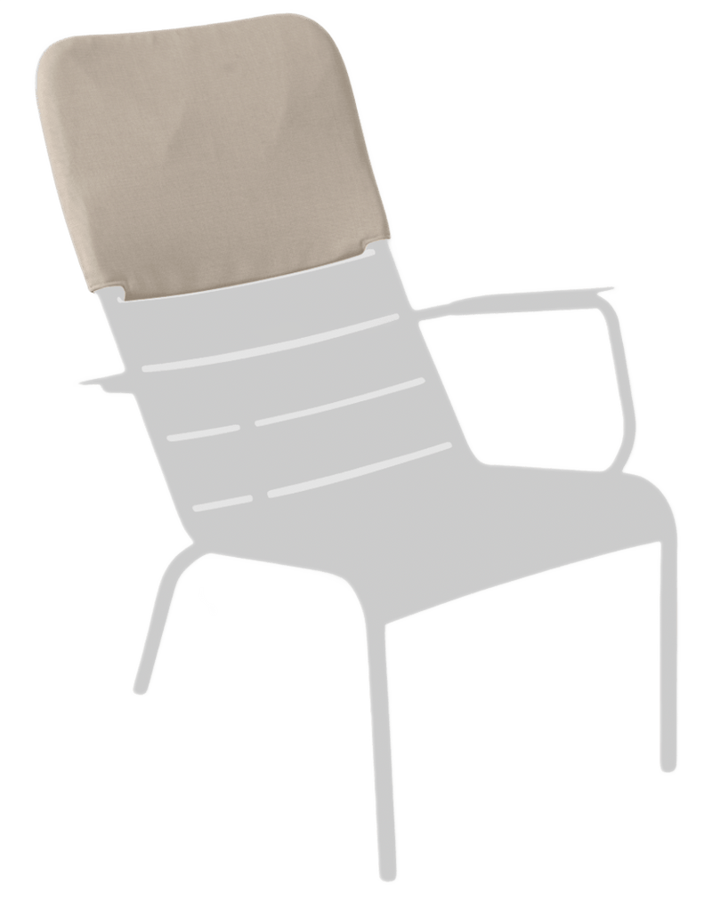 Luxembourg Low Armchair Headrest - Stereo Fabric - Fermob - Outdoor Furniture - Acapulco Blue - HORNE