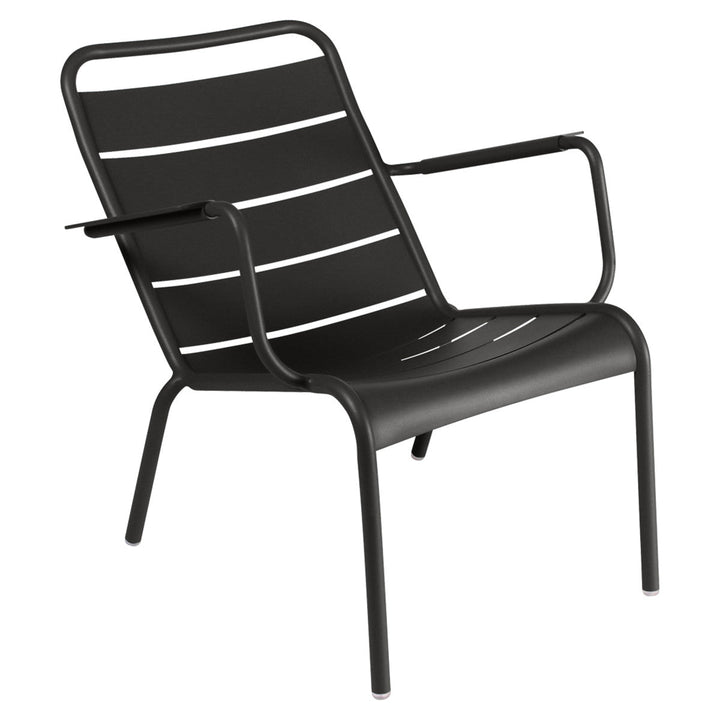 Luxembourg Low Armchair - Set of 2 - Fermob - Outdoor Furniture - Liquorice - HORNE