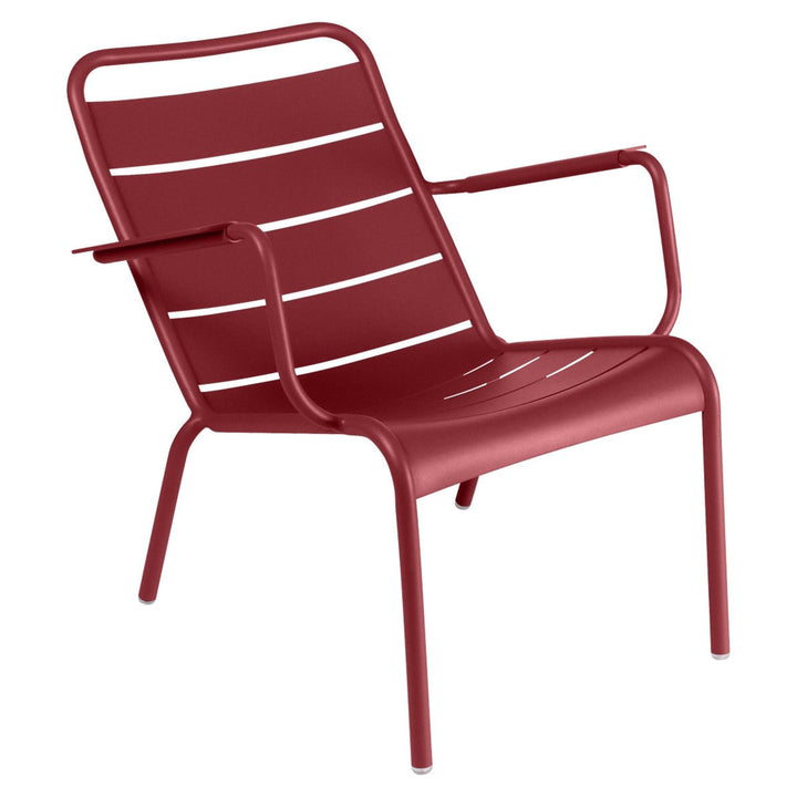 Luxembourg Low Armchair - Set of 2 - Fermob - Outdoor Furniture - Chili Red - HORNE