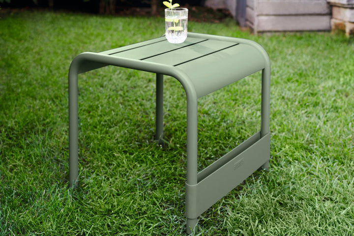 Luxembourg Low Table/Ottoman - Fermob - Outdoor Furniture - Lapilli Grey - HORNE